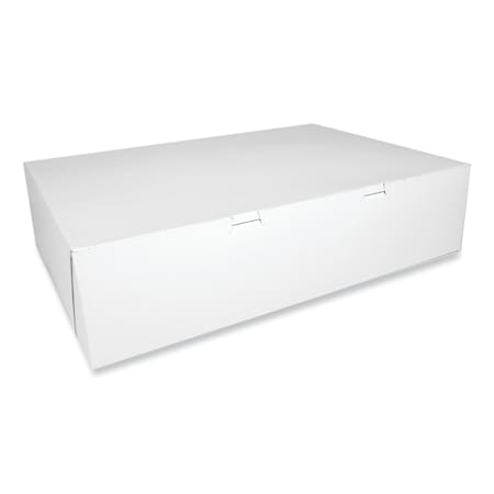 White One-Piece Non-Window Bakery Boxes, 20.5 X 14.5 X 5, White, Paper, 50PK